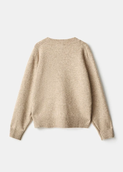 Knitted ribbed sweater