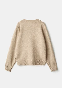 Knitted ribbed sweater
