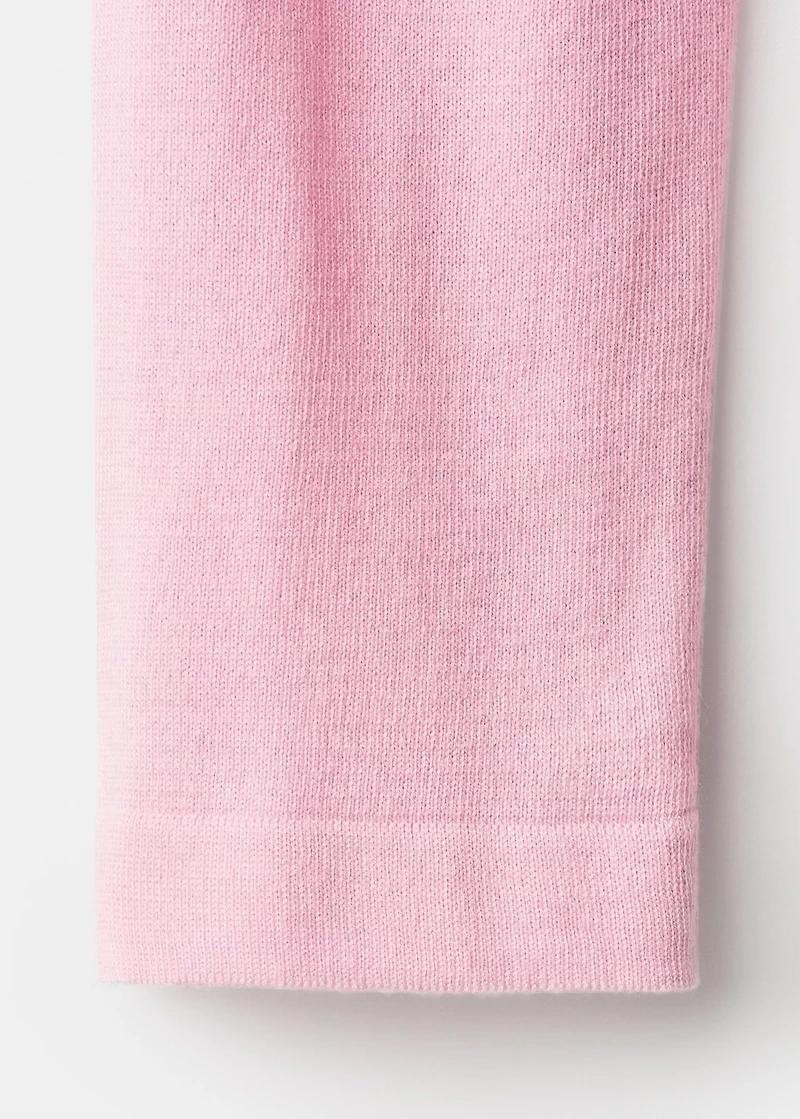 Long-sleeved polo-neck sweater