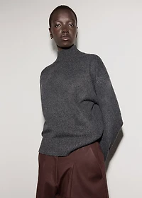 Ribbed turtleneck sweater