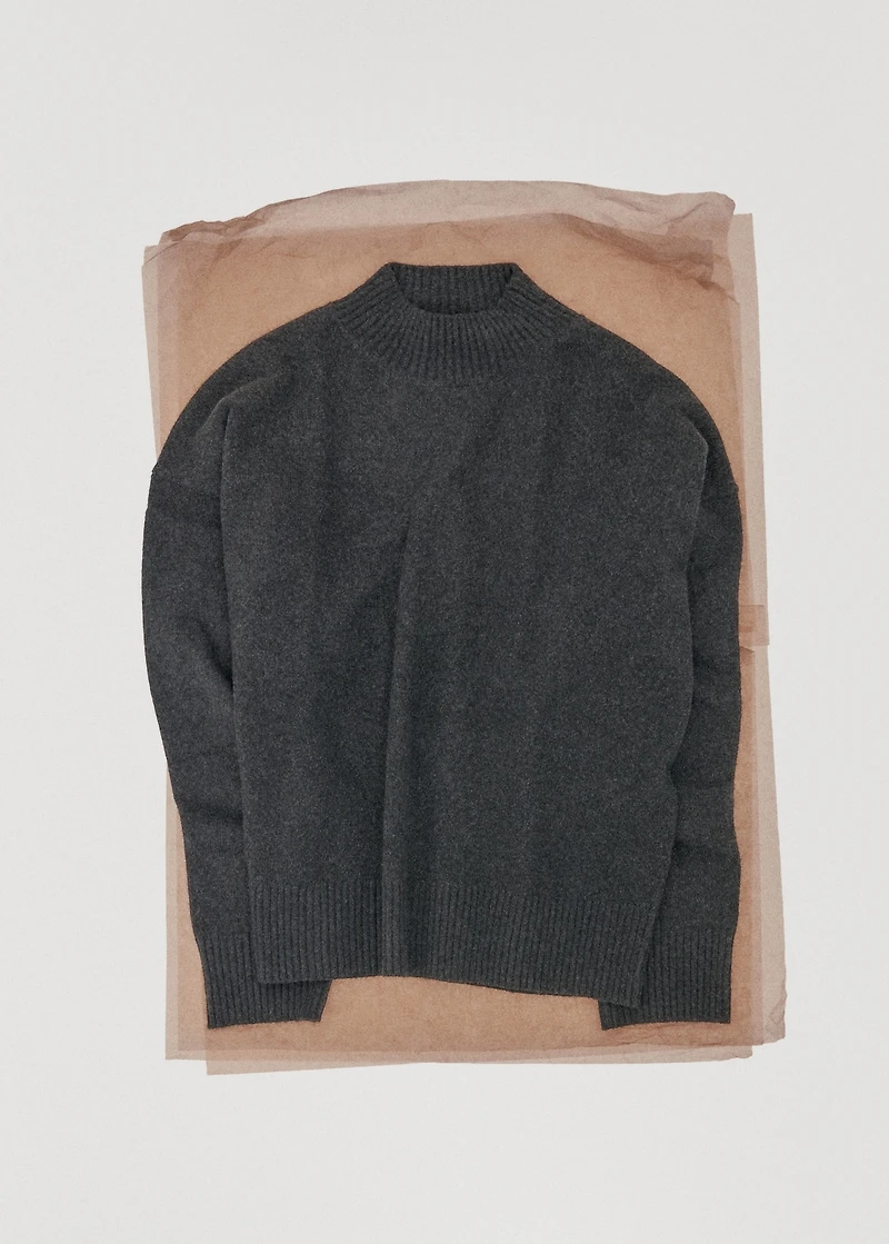 Ribbed turtleneck sweater