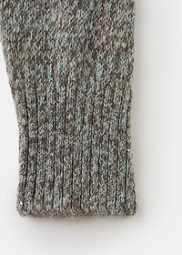 Speckled lurex knitted sweater
