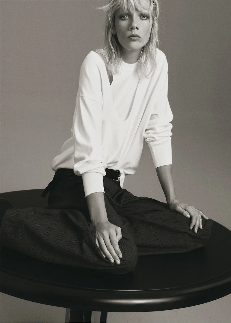 Oversized combined sweater