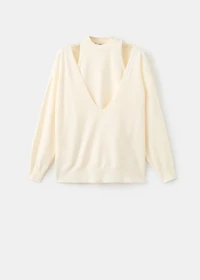 Oversized combined sweater