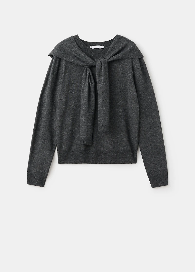 Combined-design sweater