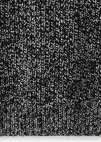 Speckled perkins-neck sweater