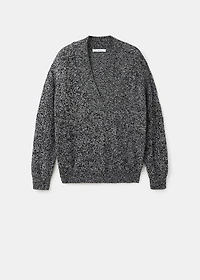 Speckled V-neck sweater
