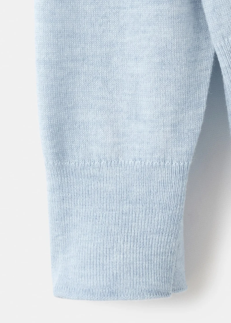 Fine-knit crew-neck sweater