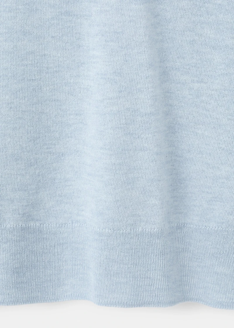 Fine-knit crew-neck sweater