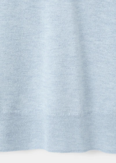 Fine-knit crew-neck sweater