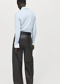 Fine-knit crew-neck sweater