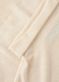 Cable-knit turtleneck sweater