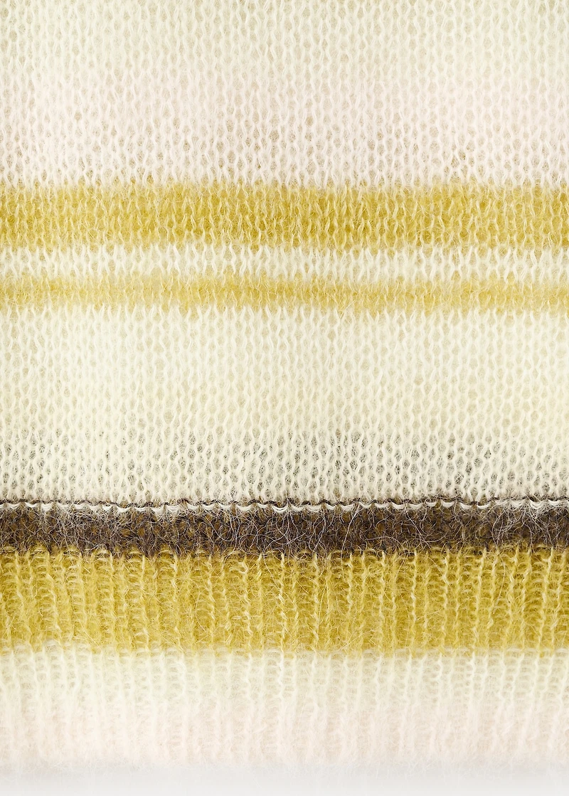 Semi-transparent alpaca sweater