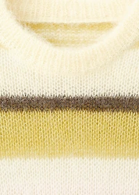 Semi-transparent alpaca sweater