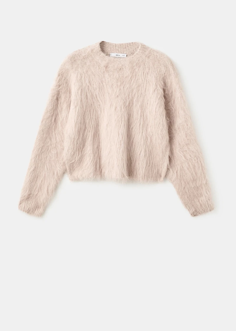Faux-fur sweater