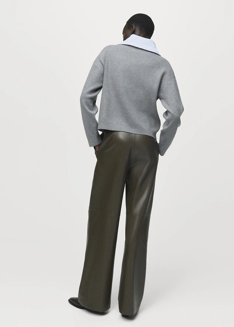 Turtleneck sweater with zip