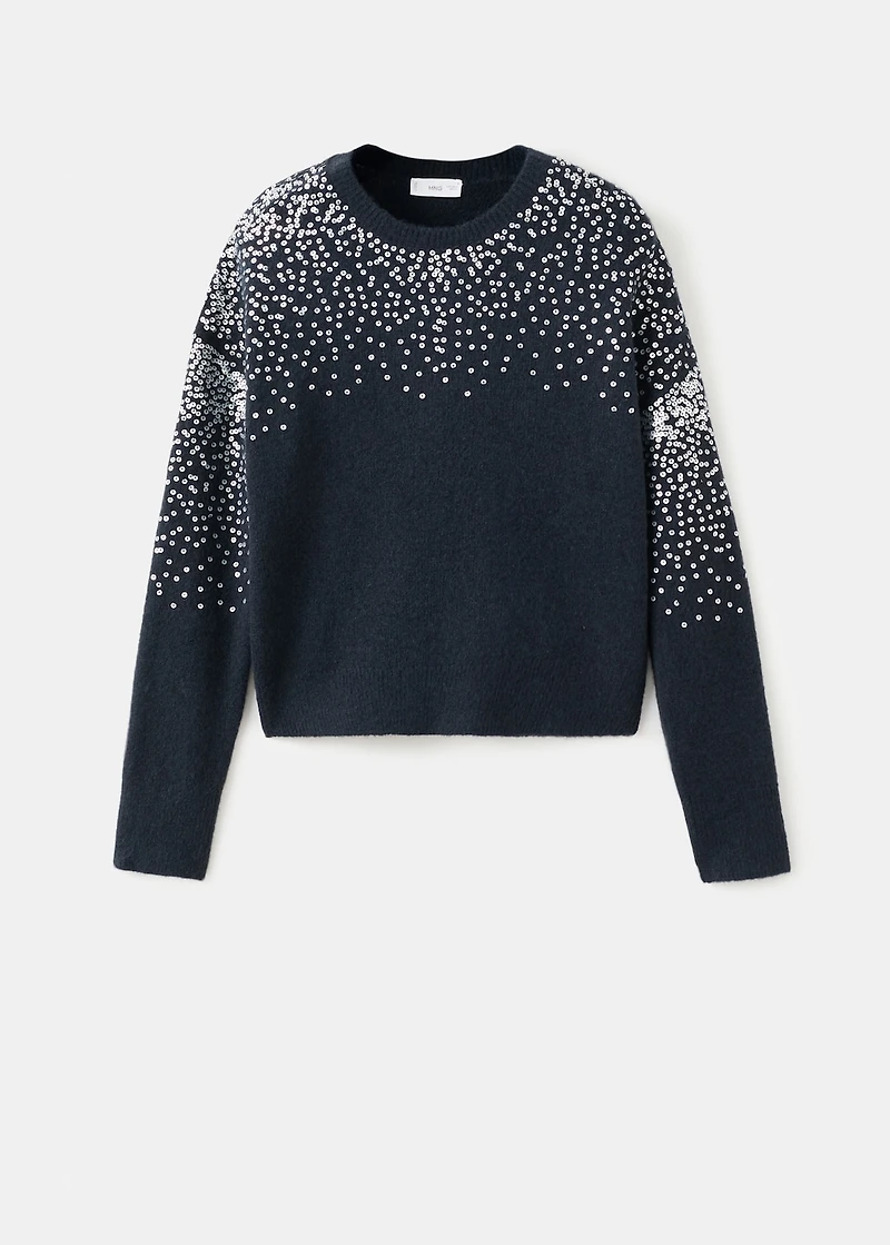 Knit paillette sweater