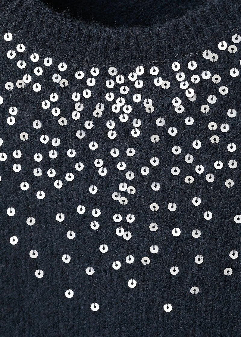 Knit paillette sweater