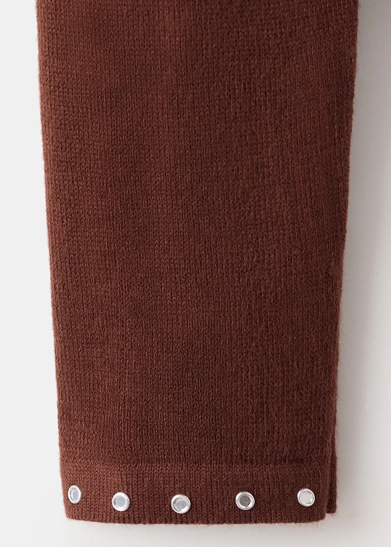 Studded knitted sweater