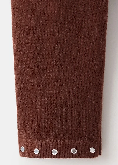 Studded knitted sweater