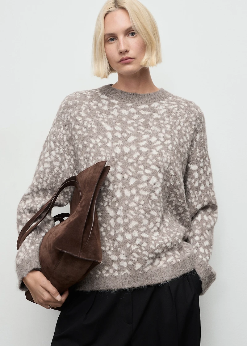 Animal print sweater