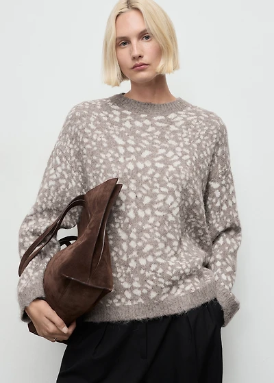 Animal print sweater