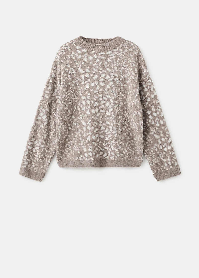 Animal print sweater
