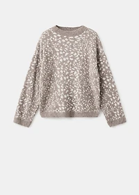 Animal print sweater