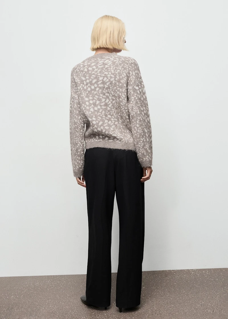 Animal print sweater