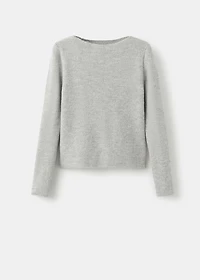 Knitted ribbed sweater