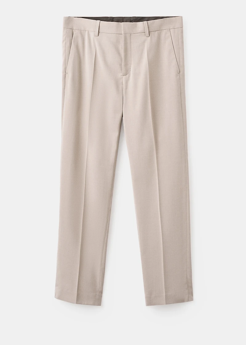 Regular-fit pleated pants