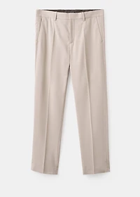 Regular-fit pleated pants