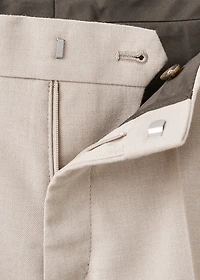 Regular-fit pleated pants