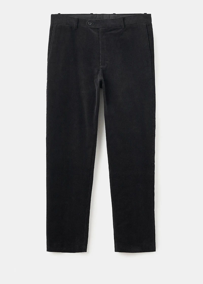 Regular fit corduroy cotton pants