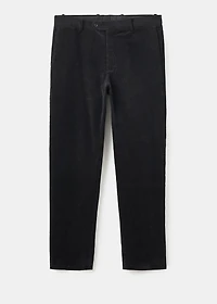 Regular fit corduroy cotton pants