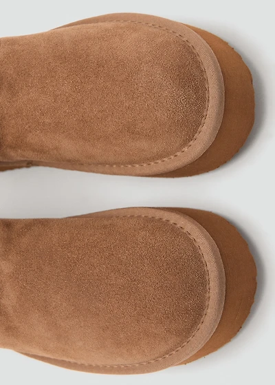 Suede leather ankle boots