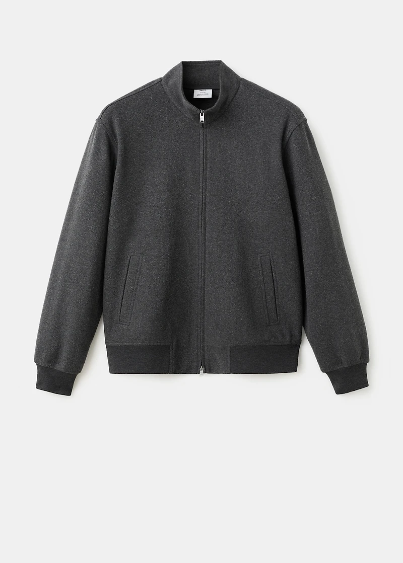 Regular-fit jacket with zip