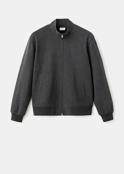 Regular-fit jacket with zip