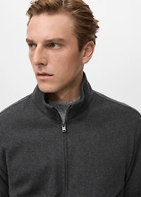 Regular-fit jacket with zip