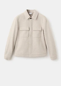 Flannel overshirt with pockets