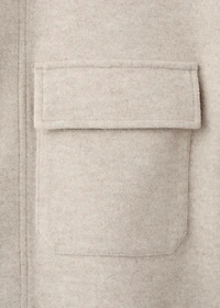 Flannel overshirt with pockets