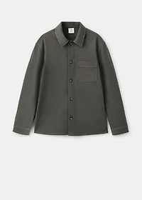 Regular fit flannel overshirt