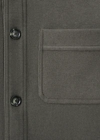 Regular fit flannel overshirt