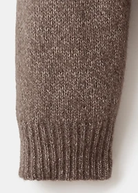 Fine-knit wool-blend sweater