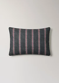 Cotton striped cushion cover with piping 40x60 cm