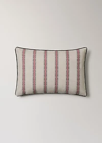 Cotton striped cushion cover with piping 40x60 cm
