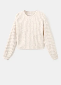 Knitted cropped sweater