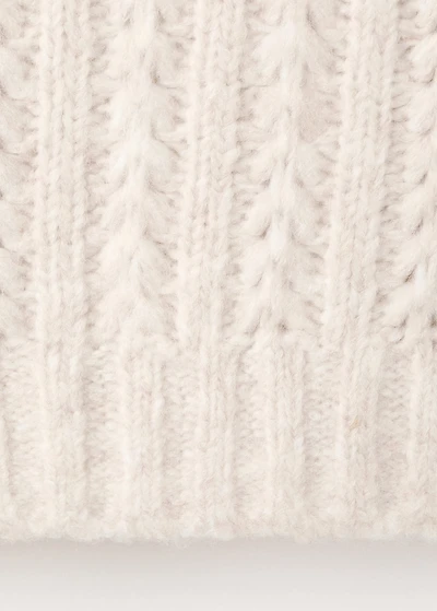 Knitted cropped sweater