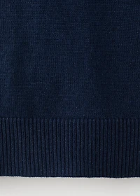 Knitted polo-neck sweater