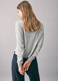 Knitted polo-neck sweater